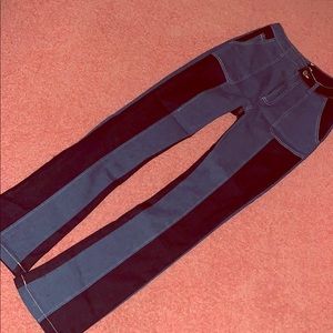 FashionNova Two-Toned Straight Leg Jean